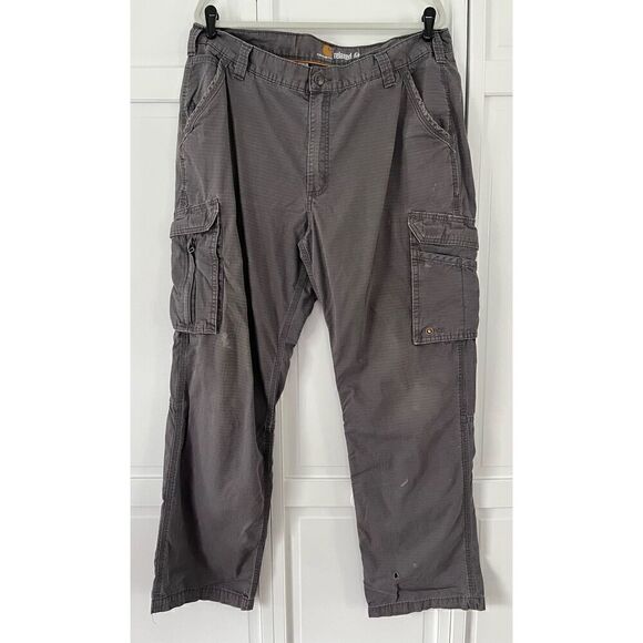 Carhartt Force Relaxed Fit Cargo Work Pant, 10 Pockets, Grey Men's Size 40 x 34 - Picture 1 of 13